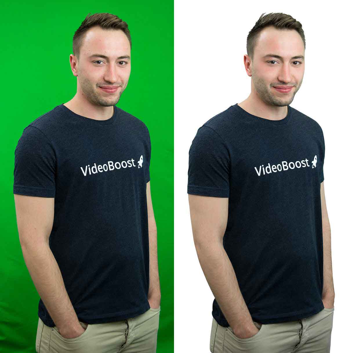 Photo Green screen background removal services